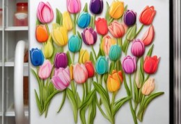 科慕冰箱客服热线24小时梳理:郁金香冰箱贴，时尚家居新选择