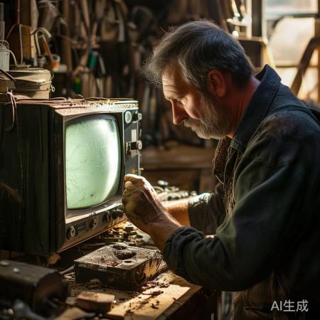 修复老电视，师傅手艺高
