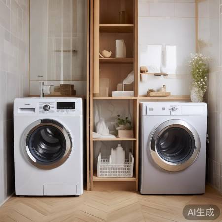 洗衣机洗漱台，隔断美化空间