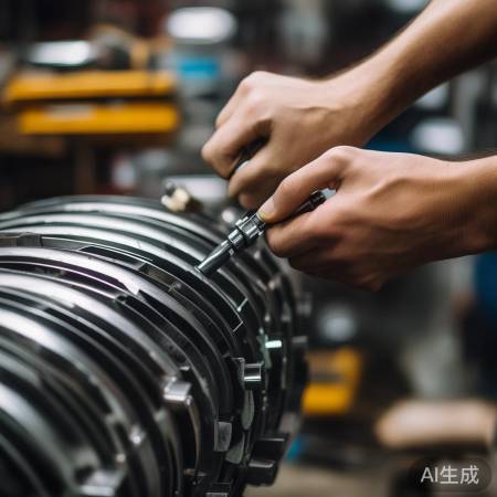 “安装并固定叶片”