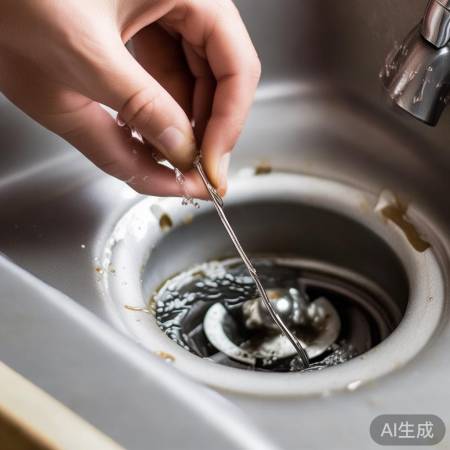 细铁丝/牙签清堵，勿猛力捅破。