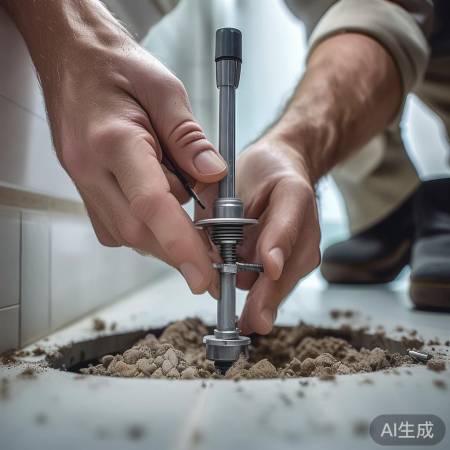 地漏固定要牢靠