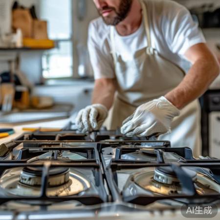 燃气灶维修简单，安全为上。