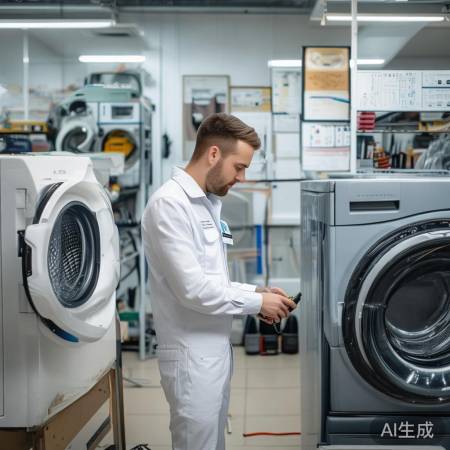 专业认证,严格规范洗衣维修
