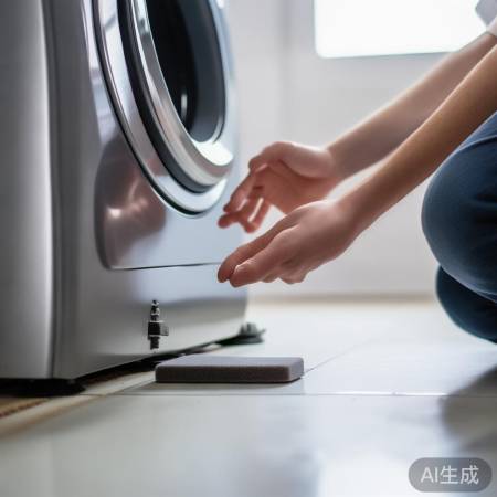 检查洗衣机，调整平稳