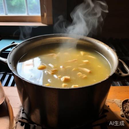 “骨头汤二次沸腾，营养更佳”