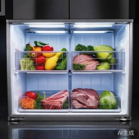 冰箱分区合理,保鲜又整洁