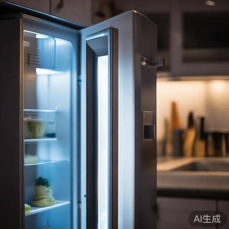 冰箱门没关严,灯不亮