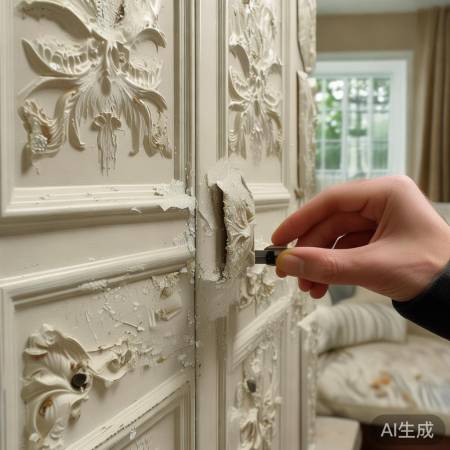 小心揭板,记形状再拆