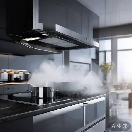 美大集成灶G55ZK,油烟净化