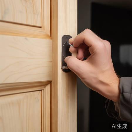 门框指纹锁定位