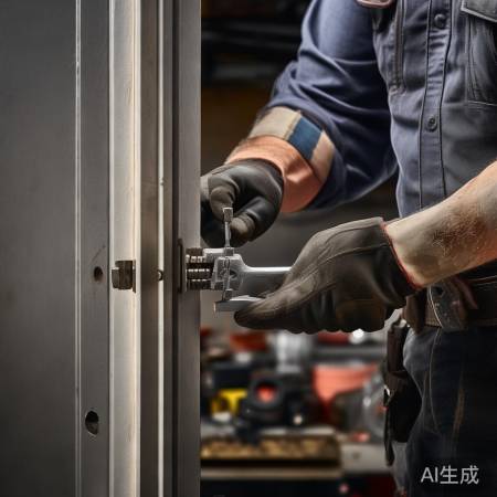 “轻轻取下锁体”