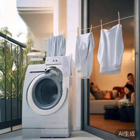 阳台洗衣机安装很简单