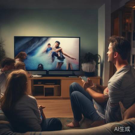 调整姿势，享受电视