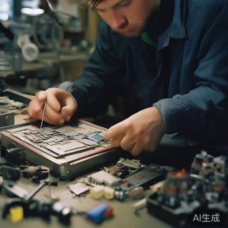 更换电池，螺丝刀辅助