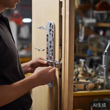 安装锁体步骤一