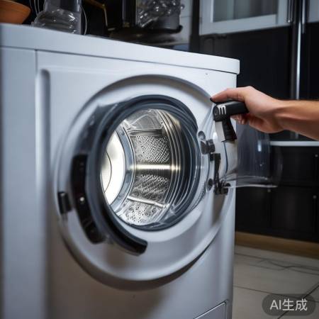 检查洗衣机内部存水