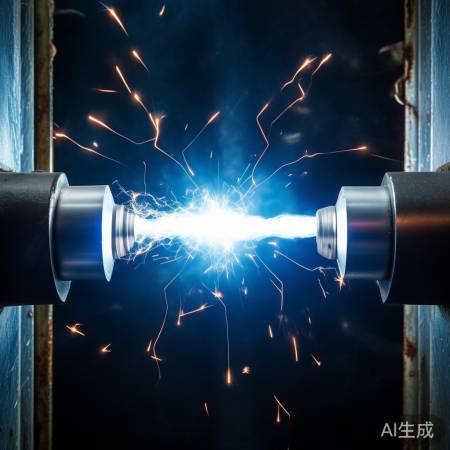 电磁场火花瞬间