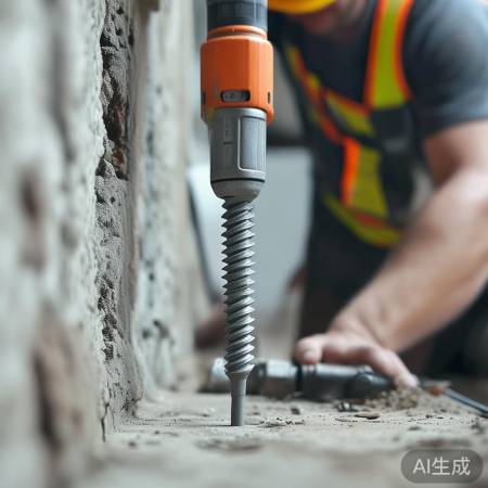 安装膨胀螺丝，牢固固定。