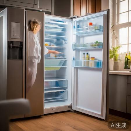 定期清理冰箱，省电又高效。
