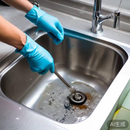 检查排水管，疏通异物