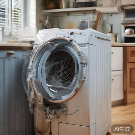 检查洗衣机内部，阀泵是否正常