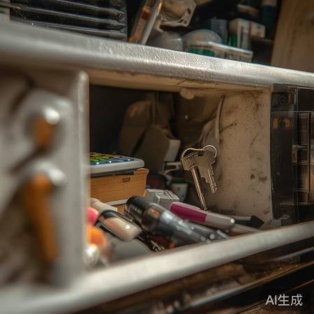 保险柜里找钥匙