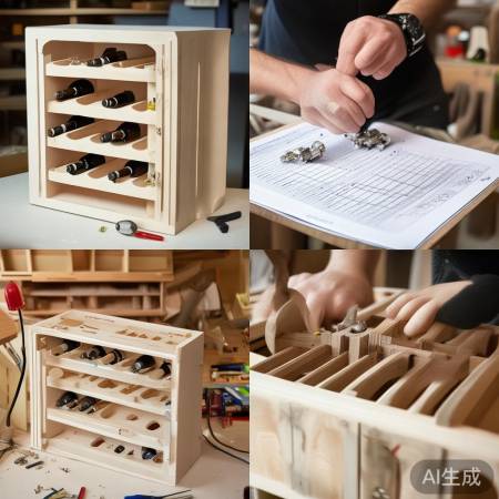 组装酒柜，螺丝拧紧。