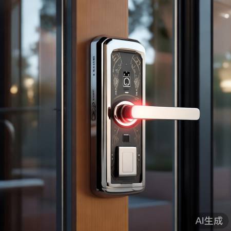 “海康指纹锁，安全双重保障”