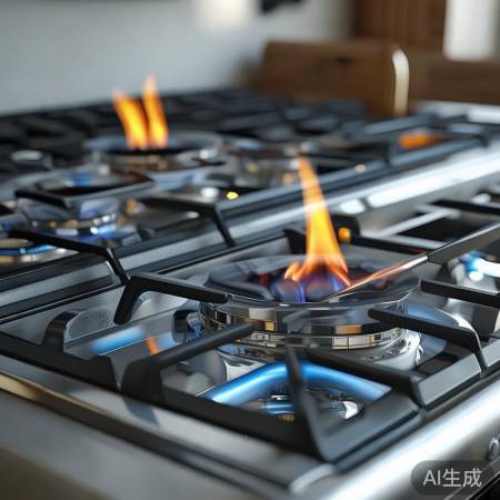 燃气灶进气口宜置下方